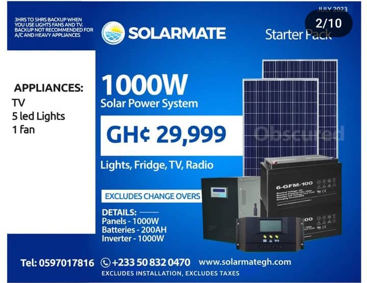 1000W SOLAR POWER SYSTEM